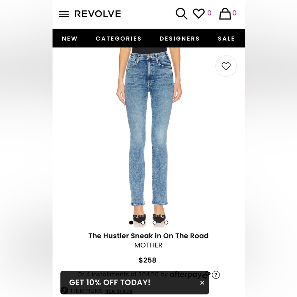 NWOT Mother Denim - THE HUSTLER SNEAK in ON THE ROAD - Picture 6 of 7